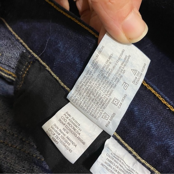 Gloria Vanderbilt Amanda Classic Dark Indigo Jeans * Short - Picture 7 of 7